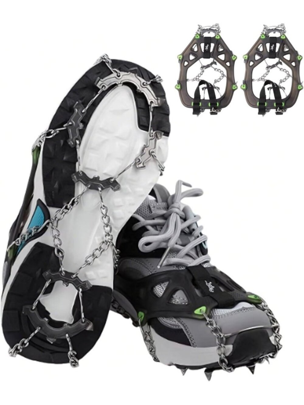 Anti-Slip Ice Cleats for Adults & Kids | Winter Hiking & Climbing Shoe Covers
